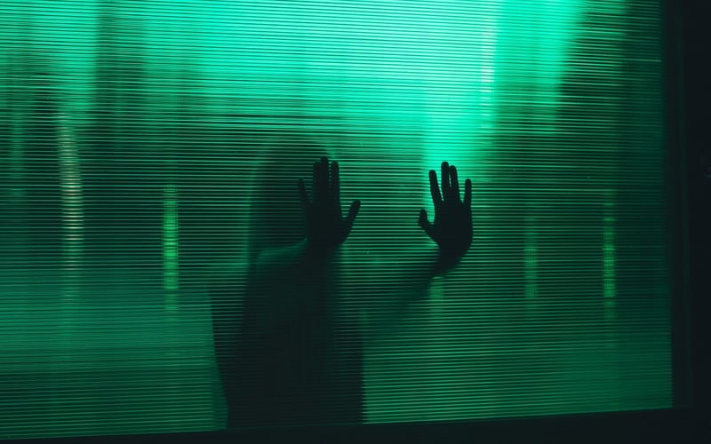 Spooky ghostly figure